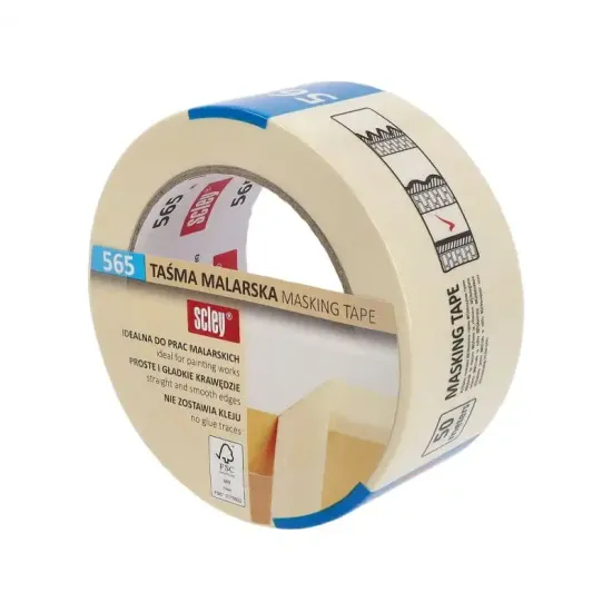 Masking tape - White rubber - 48 mm x 50 m - 0300-655048