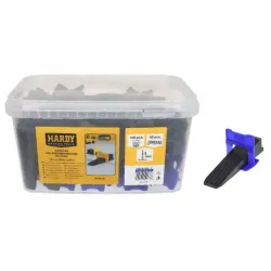 Tile Leveling Set: Clip - 1 mm - 100 pcs. + Wedges - 50 pcs.