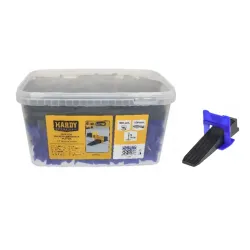 Tile Leveling Set: Clip - 1 mm - 300 pcs. + Wedges - 100 pcs.