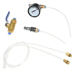 Air shock absorber leak detector