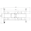 Four-post hydraulic car lift - Manual lock - 5 t - 4SF-5000B