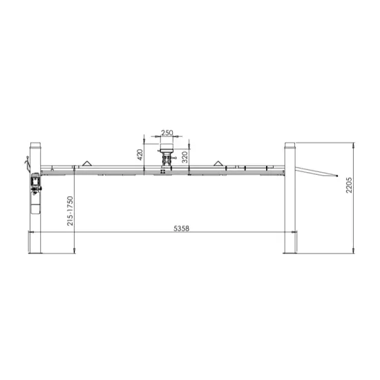 Four-post hydraulic car lift - Manual lock - 5 t - 4SF-5000B