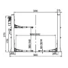 Two-post hydraulic car lift - Electric lock - 5.5 t - SF-B5500ES