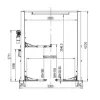 Two-post hydraulic car lift - Electric lock - 4 t - SF-C4000ES