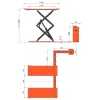 Hydraulic scissor car lift- 3 t - SF-F3000