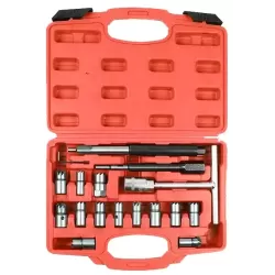 Diesel Injector Seat Cutter Set -  17 pcs