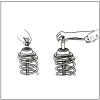 Turnbuckle for shock absorber's top lid - 39 pcs - CK1413