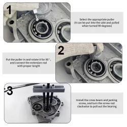 Small insert bearing puller