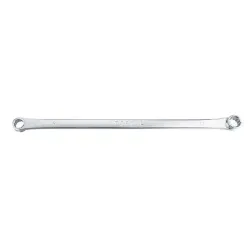 Flat Type Extra-Long Double Ring Wrench (Satin Chrome Finished) 