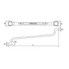 Double Ring Wrench 75° Offset - AAEI