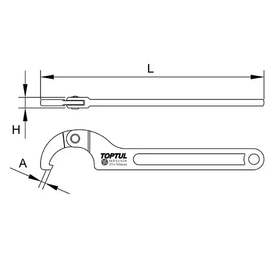 Adjustable Hook Spanner Wrench - AEEX