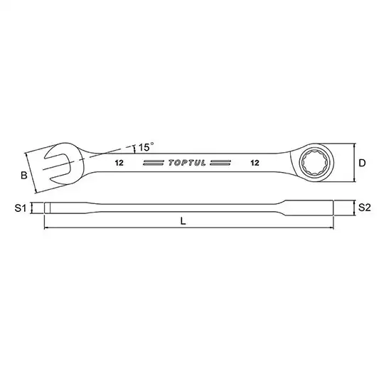 Pro-Series Ratchet Combination Wrench - AOAF