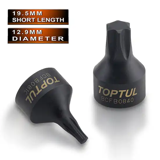 One-Piece Stubby Star Bit Sockets - 1/4" - BCFB