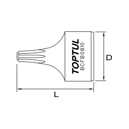One-Piece Stubby Star Bit Sockets - 1/4" - BCFB