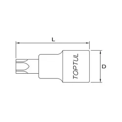 Star Tamperproof Bit Sockets - 1/4"