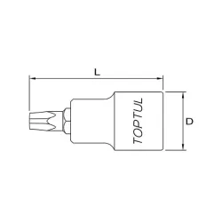 Pentacle Bit Sockets - 1/2"