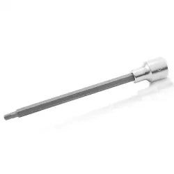 Hex Bit Sockets - 180 mm (Satin Chrome Finished) - 1/2"