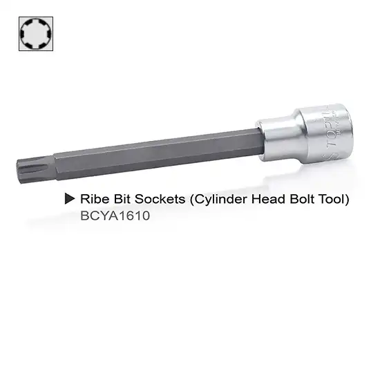 Накрайник - Рибе на вложка - Удължен - M10S - 1/2" - BCYA1610
