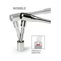 Wobble Extension Bar (Knurled Grip) - 1/4", 3/8", 1/2"