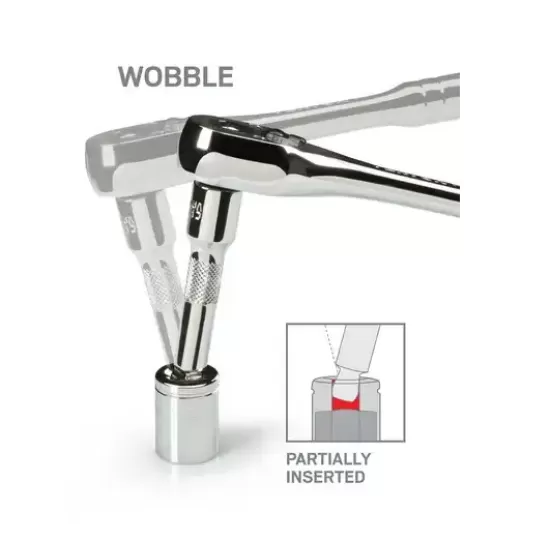 Wobble Extension Bar (Knurled Grip + Hex Head) - CAAH0809