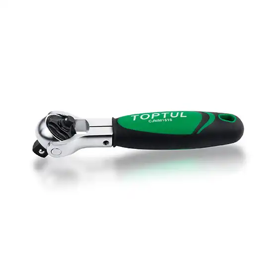 Stubby Swivel-Head Ratchet with Dual Drives - 1/2" х 1/4" - CJMM1616