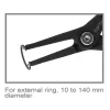 Straight Retaining Ring Pliers (External Ring) - 7" - DCBB1307