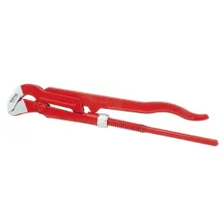 Pipe Wrench (45° Swedish model pipe wrench with S-shaped jaw) - 440 mm