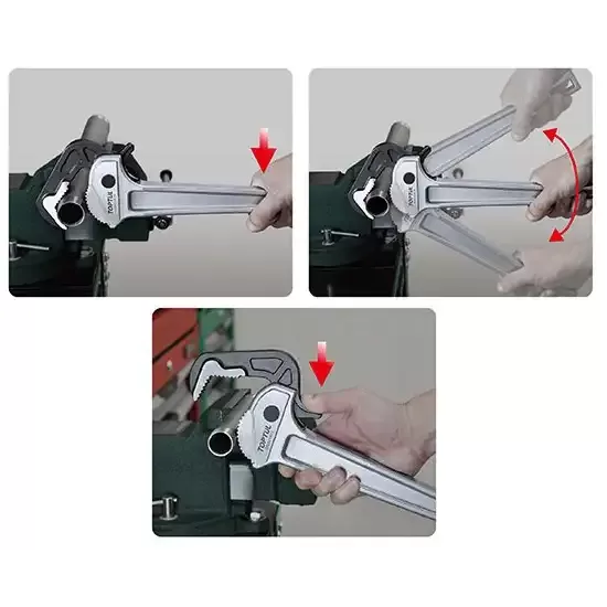 Aluminum Alloy Hawk Pipe Wrench - 450 mm - DDAI1A18
