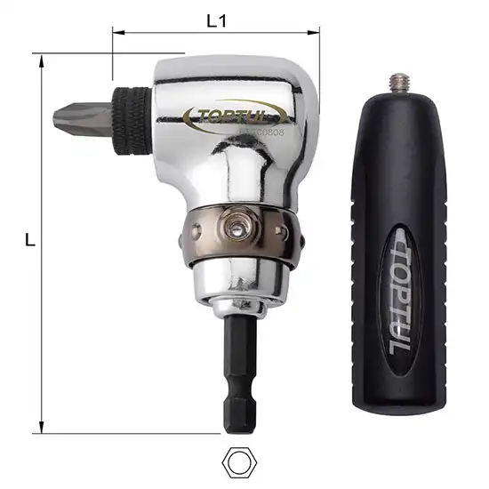 90° Angled Driver Drill Tool - FTGC0808