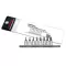 Pentacle Bit Socket Rail Set 1/4" dr. - 8 pcs 