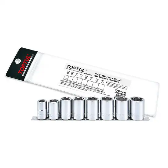 Torx Plus® EP Socket Rail Set - 1/2" dr. - 8 pcs - GAAG0810