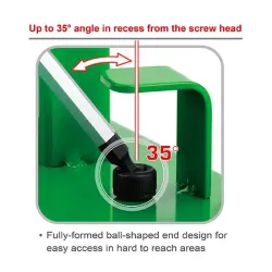 Extra Long Type Ball Point Hex Key Wrench Set - 9 pcs