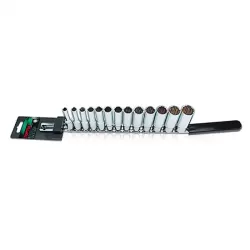 Deep Socket Rail Set 3/8" dr. 12 pt. - 13 pcs 