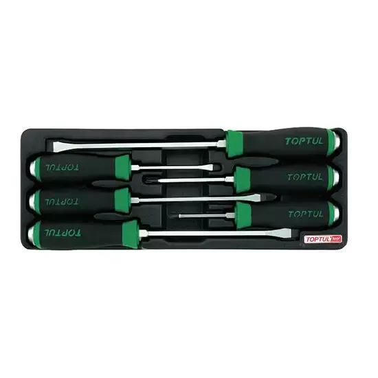 Go-Thru Slotted & Phillips Screwdriver Set (Hexagon Steel & Hexagon Driver) - 6 pcs - GAAT0601
