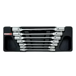 Double End Swivel-Socket Wrench Set - 7 pcs