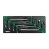 L-Type Two Way Ball Point & Hex Key Wrench Set - 8 pcs - GAAT0811