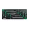 L-Type Two Way Ball Point & Hex Key Wrench Set - 8 pcs