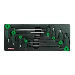 L-Type Two Way Star & Tamperproof Key Wrench Set - 8 pcs