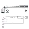 Angled Socket Wrench Set - 10 pcs - GAAT1002