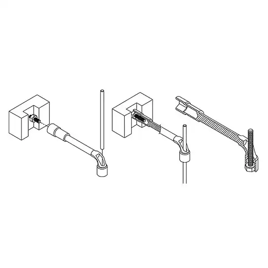 Angled Socket Wrench Set - 10 pcs - GAAT1002