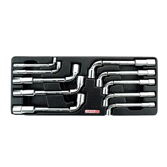 Angled Socket Wrench Set - 10 pcs - GAAT1002