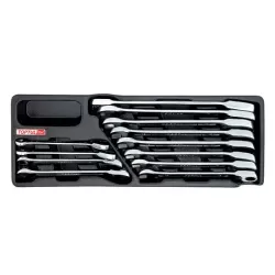Pro-Series Reversible Ratchet Combination Wrench Set - 12 pcs