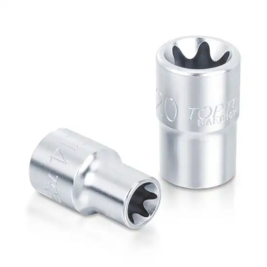 Вложки и ключове Торкс - 1/2" & 1/4" - Комплект - В модулна подложка - 23 бр. - GAAT2302