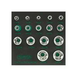 Torx Plus EPR Socket Set - 1/4", 3/8" & 1/2" - 16 pcs