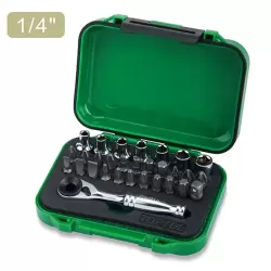 Гедоре Мини Комплект - 30 части - 1/4" - 6 стенни