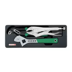 Adjustable Wrench & Pliers Set - 3 pcs