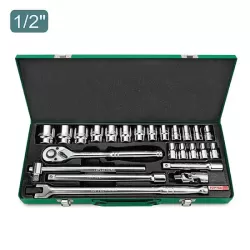 Гедоре Комплект - 24 части - 1/2" - 6 стенни