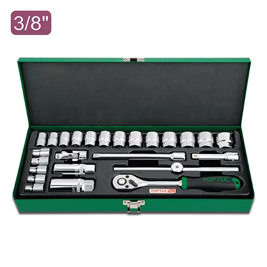 Socket Set - 3/8" - 25 pcs - GCAD2501