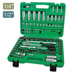 Гедоре Комплект - 108 части - 1/4", 1/2" - 12 стенни