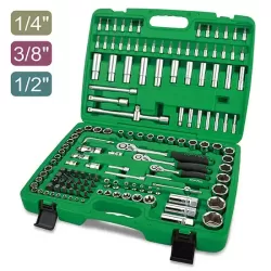 Гедоре Комплект - 151 части - 1/4", 3/8", 1/2" - 6 стенни